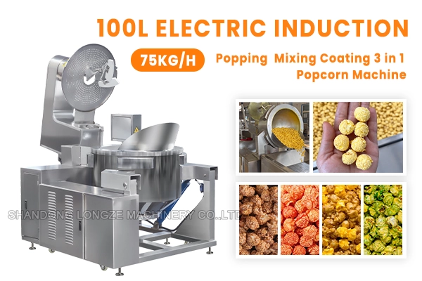 75kg/h Industrial electric popcorn maker
