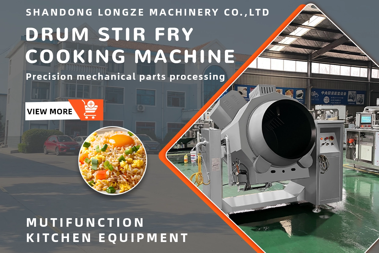 Non-Stick Pot Robot, Commercial Stir-Frying Cooker,Industrial Intelligent Automatic Cooking Machine with Drum, Multifunctional Commercial Cooking Machine