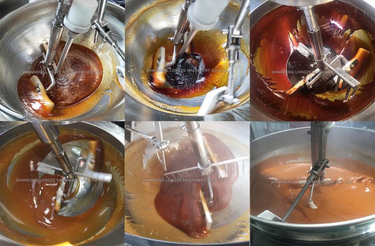Large Industrial Automatic Caramel Sauce Cooking Mixer Machine
