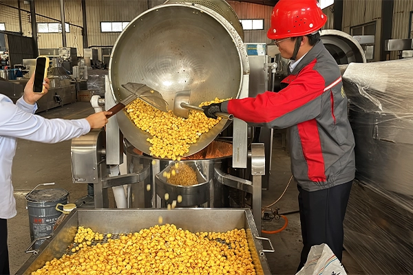 continuous popcorn machine