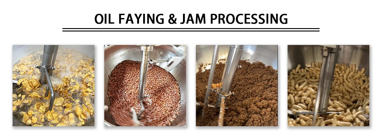 Industrial food processing equipment for frying peanuts and snack foods
