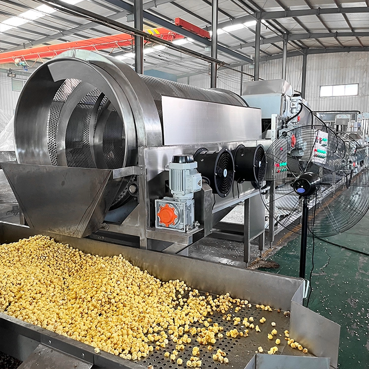 industrial popcorn machine, automated popcorn production line, high-capacity popcorn equipment