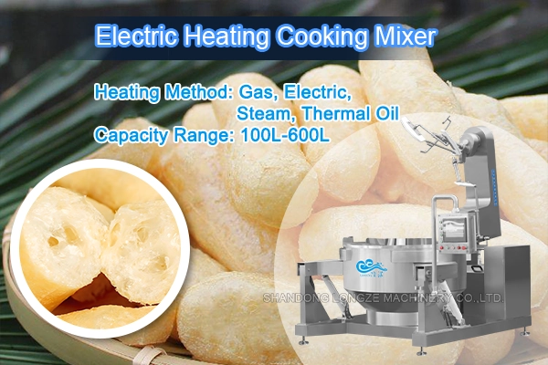Industrial Food Mixer, Large Capacity Cooking Machine, Electric Heating Planetary Mixer, Tofu Frying Equipment, Food Processing Machinery 100L To 600L, Ce-Certified Mixer