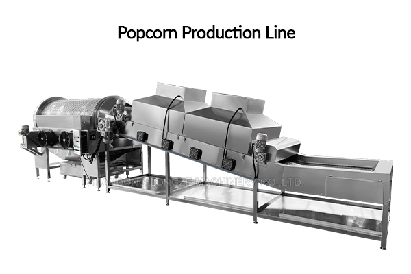 industrial popcorn machine, automated popcorn production line, high-capacity popcorn equipment