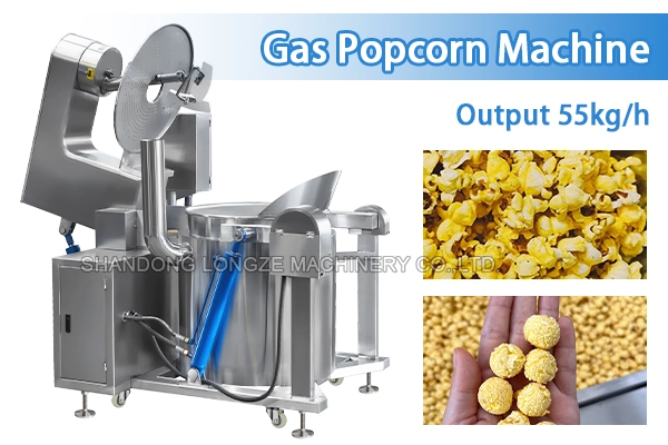 100L gas heating popcorn machine for industrial