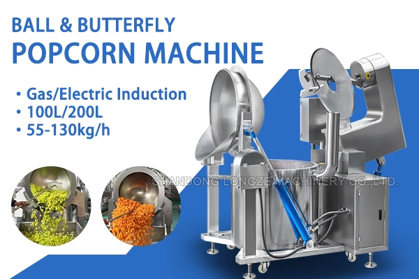 Gas Heating Popcorn Machine