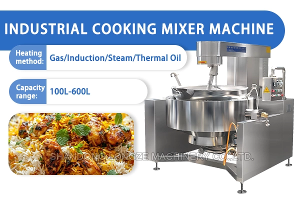 large scale biryani production equipment