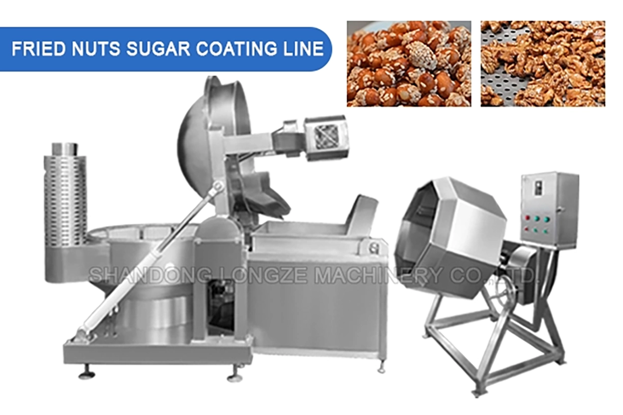 induatrial commercial automatic nut coating production line