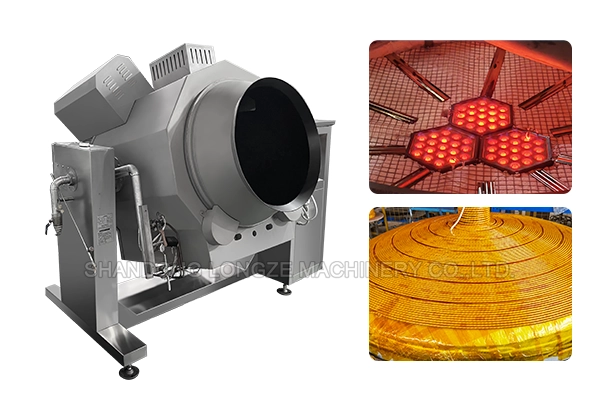 Large capacity (235L-830L) automatic cooking drum