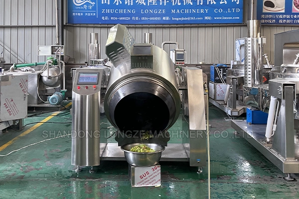 Electromagnetic industrial cooking machine