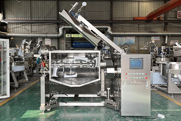 steam horizontal vacuum jam cooking mixer machine