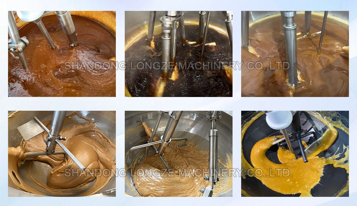 caramel sauce cooking mixer machine