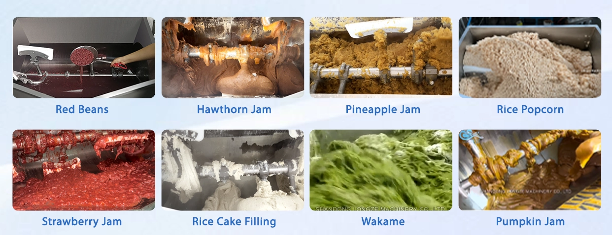 industrial vacuum horizontal mixer for fruit jam
