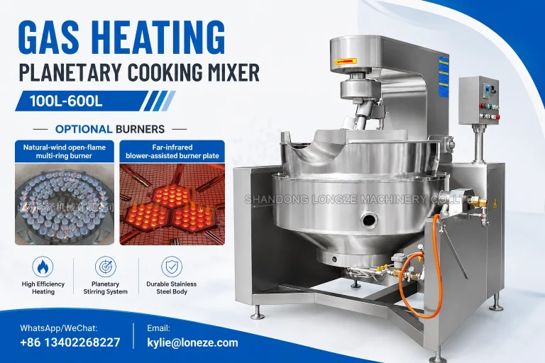 industrial commercial gas planetary cooking mixer