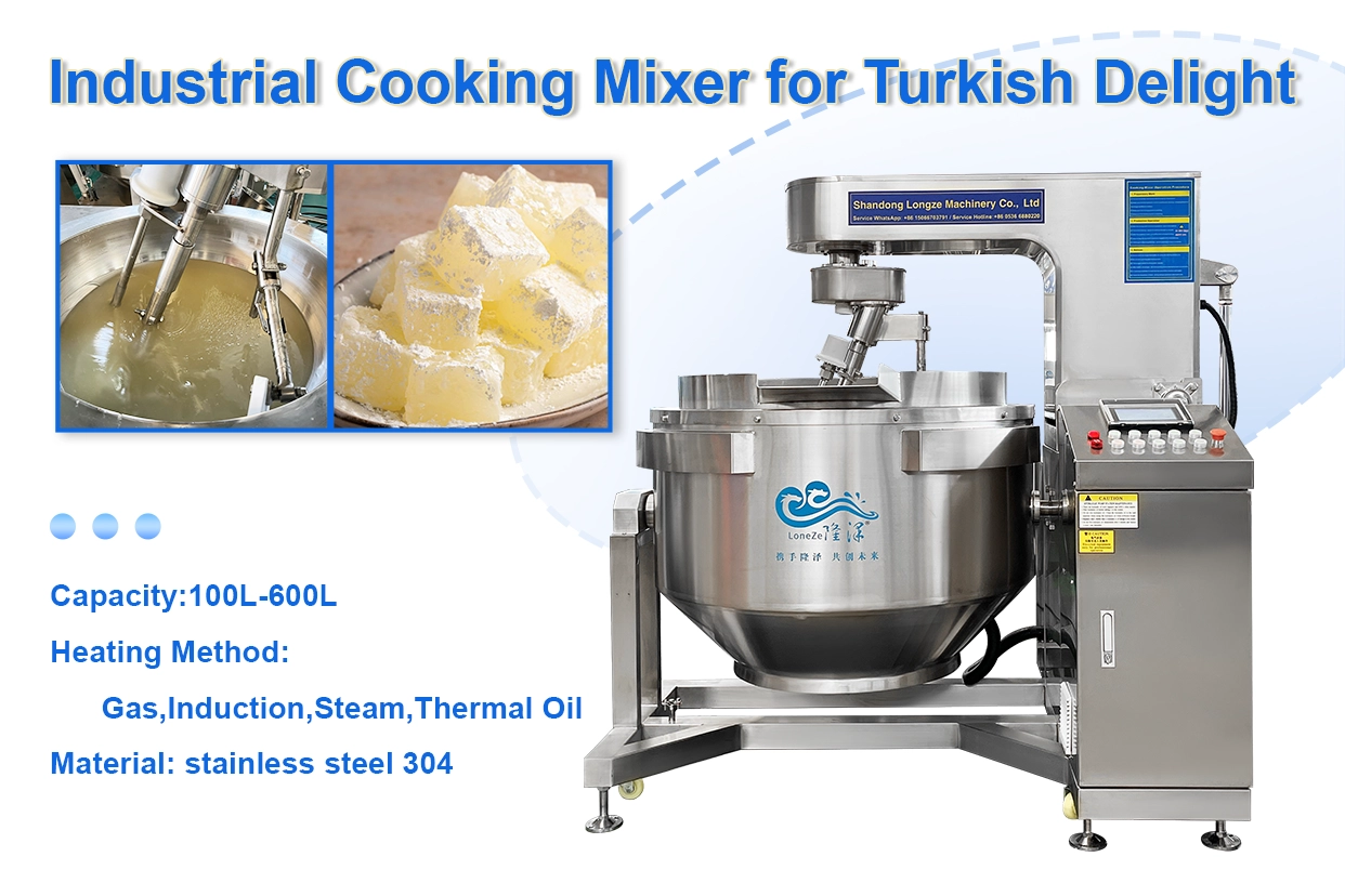 Turkish Delight Production Process with Cooking Mixer