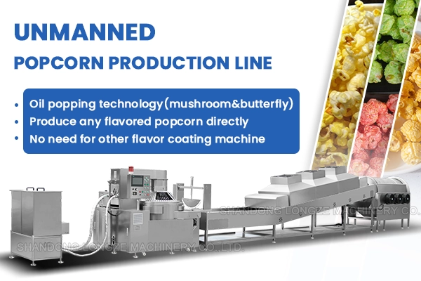 fully automatic popcorn line