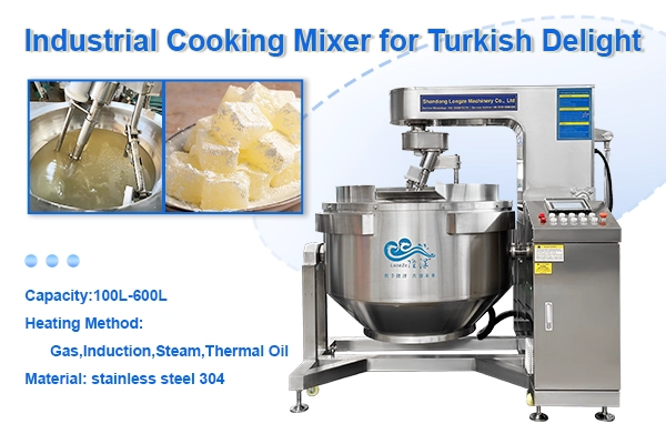 Industrial Cooking Mixer for Turkish Delight Production