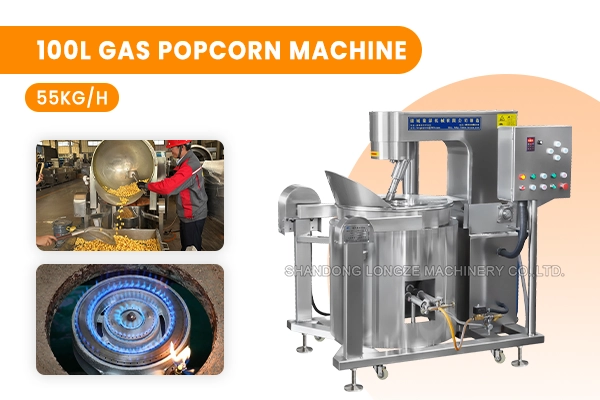 Industrial gas popcorn machine supplier