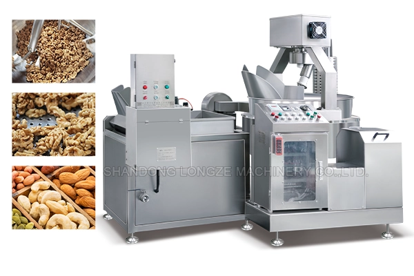 Multifunctional Stainless Steel Fried Nuts Sugar Coating Machine,Sugar Coating Frying Machine,Nut Processing Production Line,Oil Filter Machine For Frying,Octagonal Mixing Coating Machine