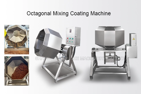 Multifunctional Stainless Steel Fried Nuts Sugar Coating Machine,Sugar Coating Frying Machine,Nut Processing Production Line,Oil Filter Machine For Frying,Octagonal Mixing Coating Machine