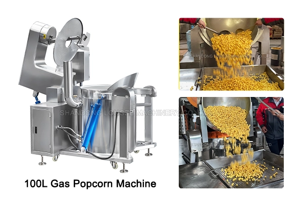 Industrial Automatic Gas Popcorn Machine