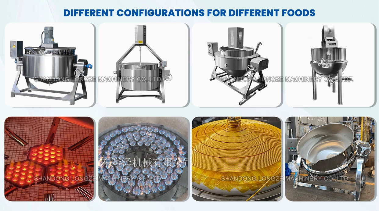 industrial cooking kettle uses,jacketed mixing kettle applications