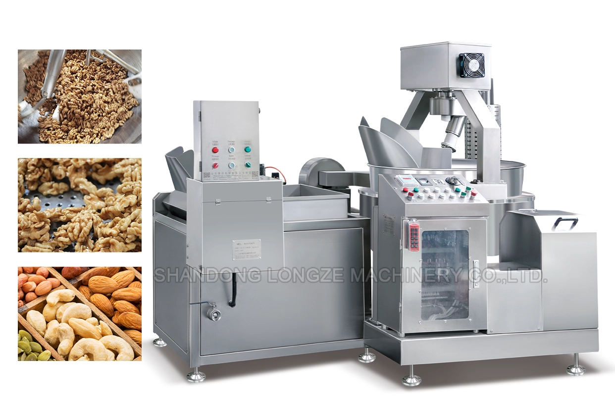 Multifunctional Stainless Steel Fried Nuts Sugar Coating Machine,Sugar Coating Frying Machine,Nut Processing Production Line,Oil Filter Machine For Frying,Octagonal Mixing Coating Machine