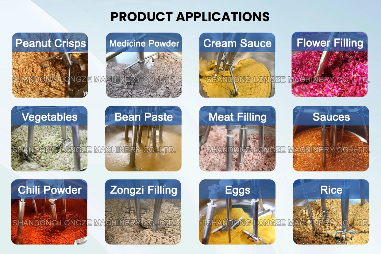 Industrial Cooking Mixer Machine, Sauce Production Equipment,High Viscosity Agitator,Commercial Jam Manufacturing Machine Price,