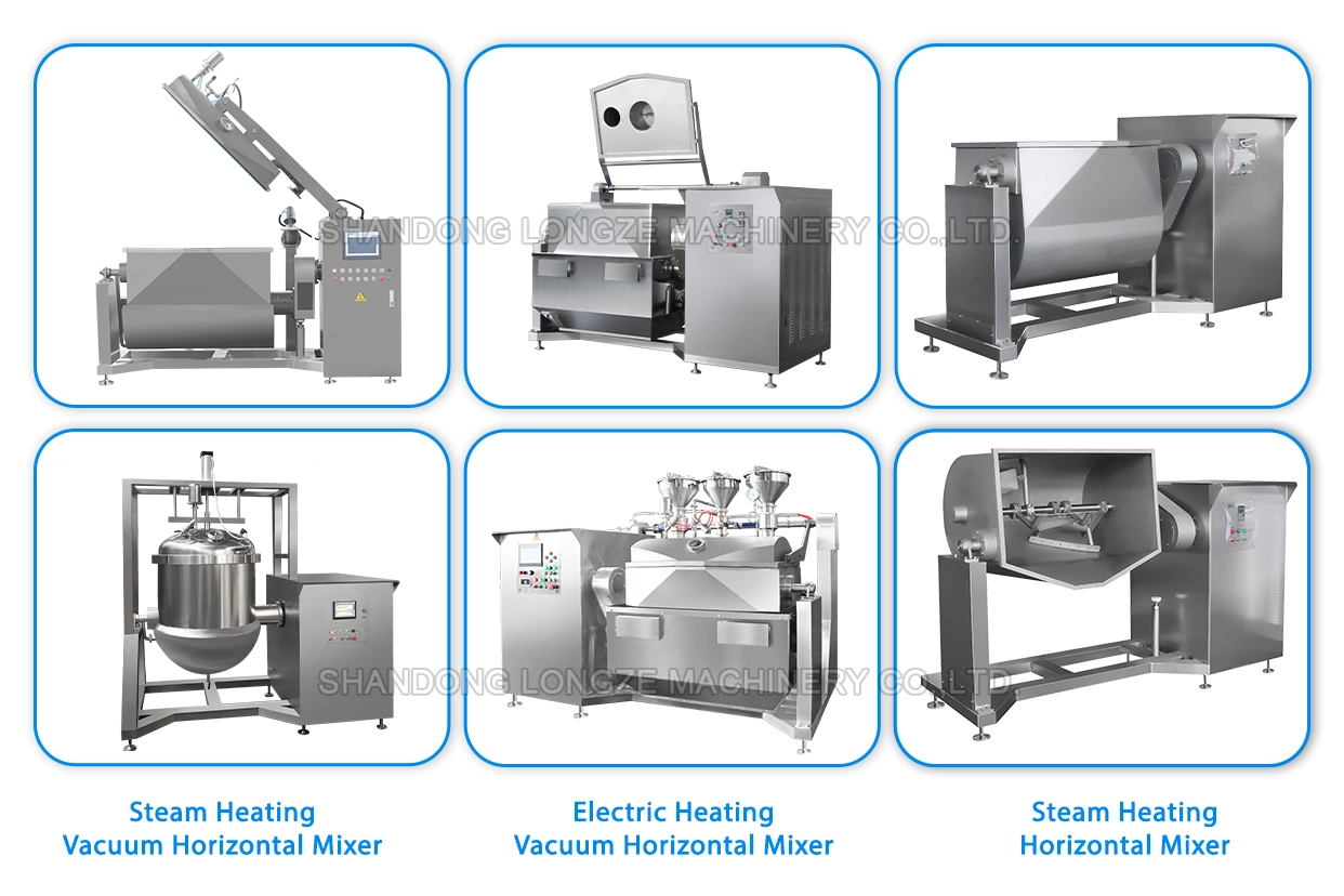 Vacuum Horizontal Mixer Machine Vacuum Horizontal Mixer, Industrial Food Mixing Equipment,Fruit Preserve Mixer