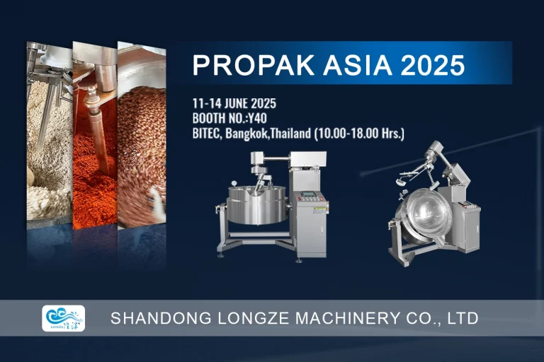Steam Cooking Mixer Thailand,Food Processing ProPak 2025,CE-certified Planetary Stirrer,Sustainable Sauce Machinery Bangkok