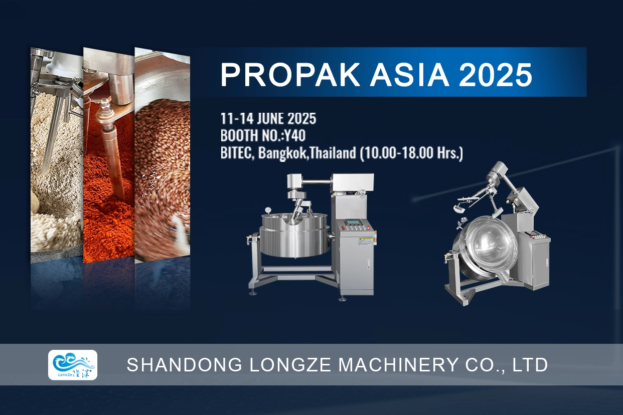 Steam Cooking Mixer Thailand,Food Processing ProPak 2025,CE-certified Planetary Stirrer,Sustainable Sauce Machinery Bangkok