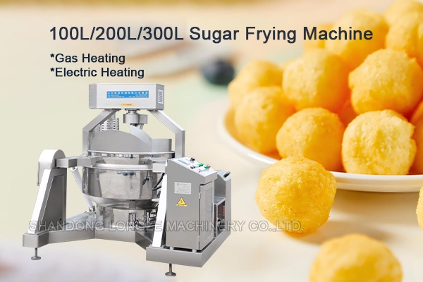 Gas Cooking Mixer Machine,Industrial Large Jacketed Kettle With Mixer, Food Coating Cooking Machine, Snack Coating Tilting Cooking Mixer